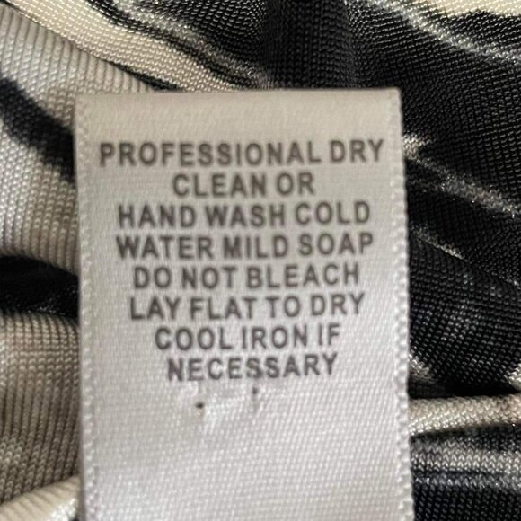 Cache Size XL  Top Blouse Sleeveless Pewter Abstract - Picture 5 of 5